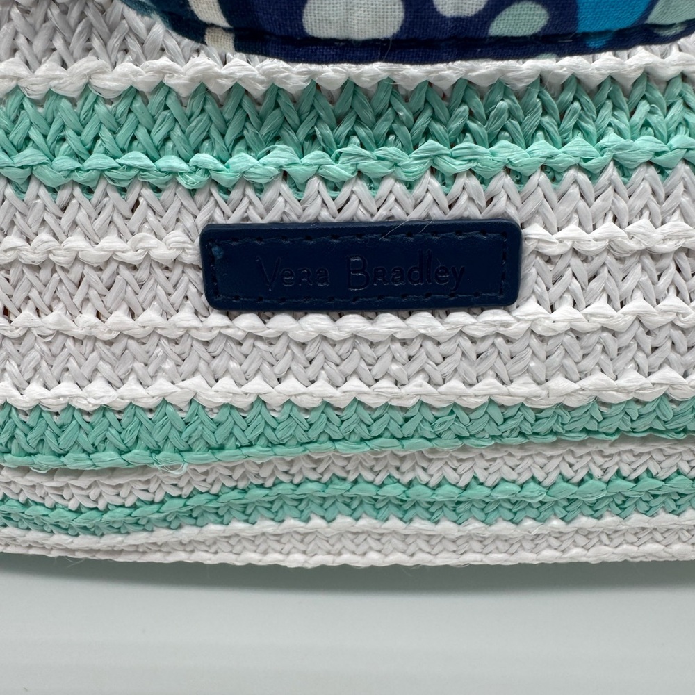 NWT Vera Bradley Sea Turtle Straw Beach Tote. - Picture 3 of 5